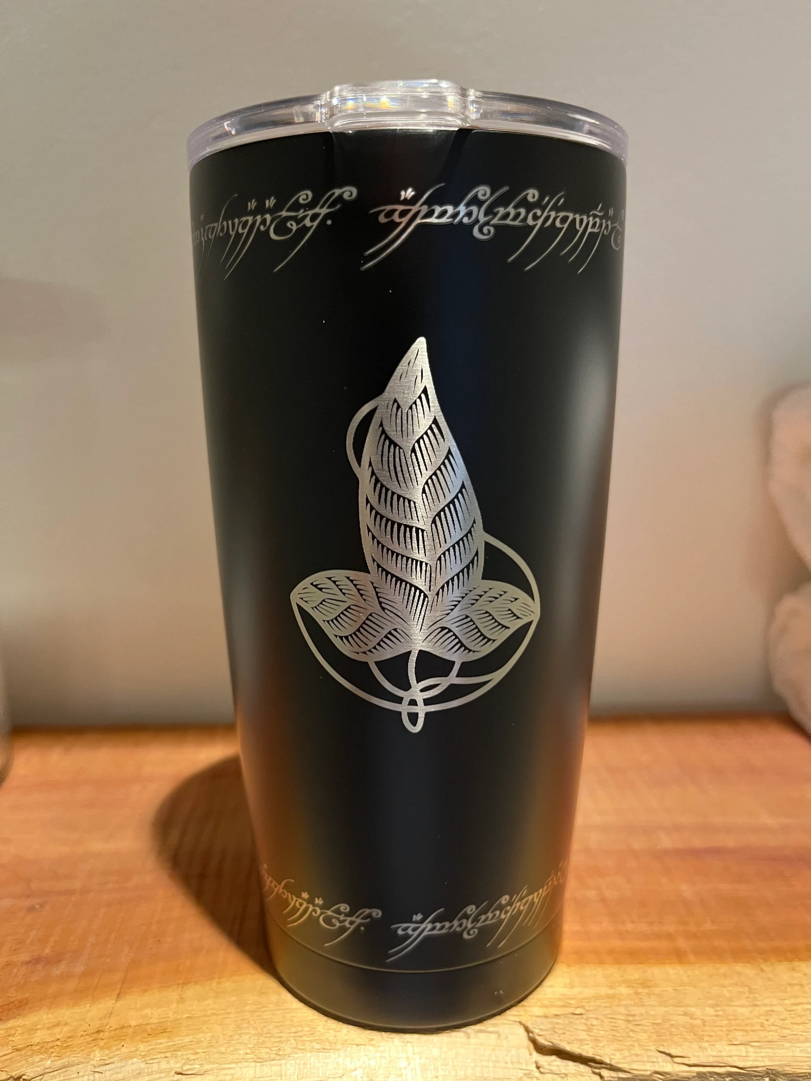 LOTR Lord of the Rings: Arwen Evenstar, Leaf of Lorien Tumbler Mug Stainless Cup