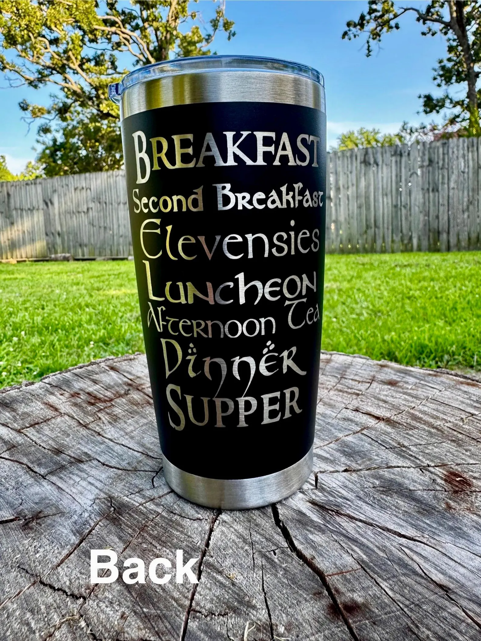 What About Second Coffee? - 30oz Stainless Steel Tumbler