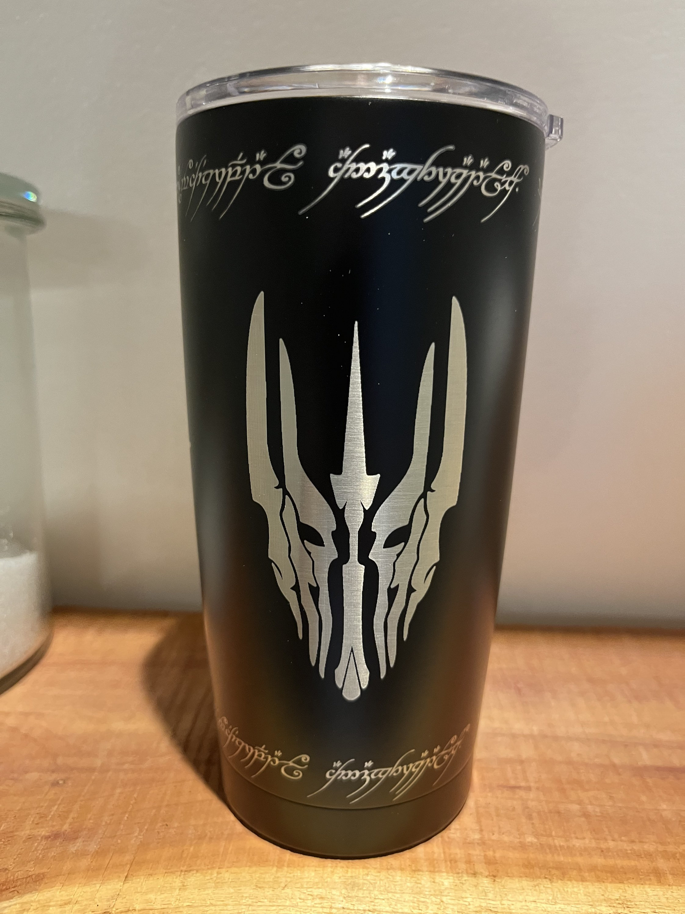 LOTR Lord of the Rings Villains: Sauron Witch King Tumbler Mug Stainless Cup