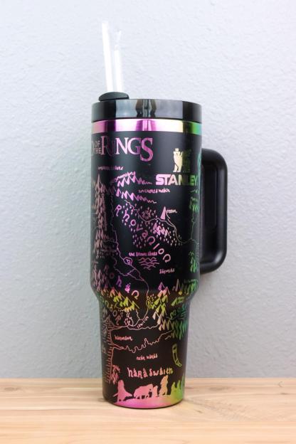 Lord of Rings 30 oz 40 oz Flip Top Water Bottle with Handle