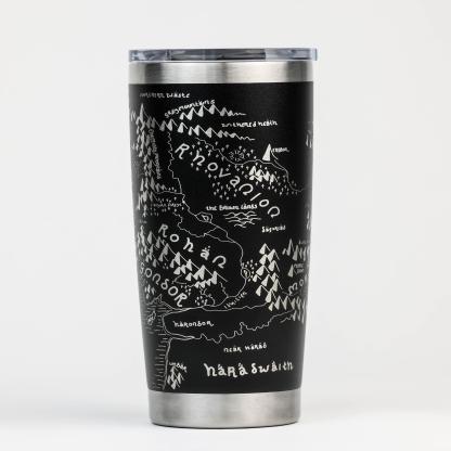 Middle Earth Map Custom 30oz Tumbler: Middle Earth Map Engraved YET