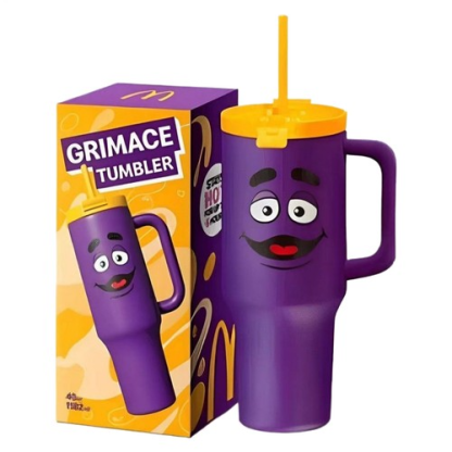 Mc Donalds Grimace Tumbler Cup 40oz 1182ml Hot Cold Exclusive Promo
