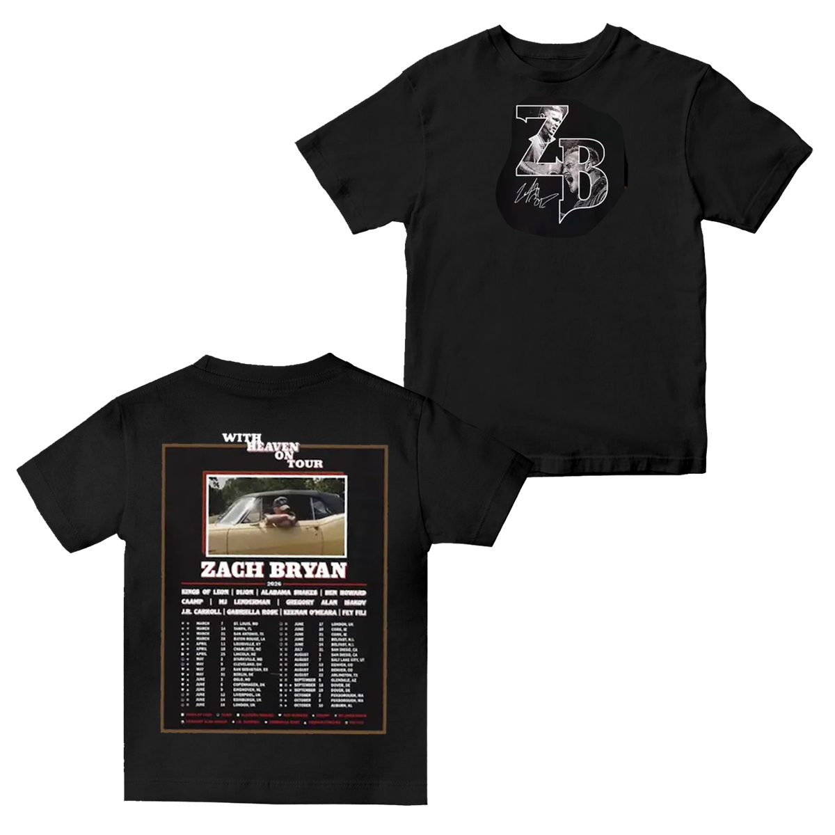 Zach Bryan Tour T-Shirt