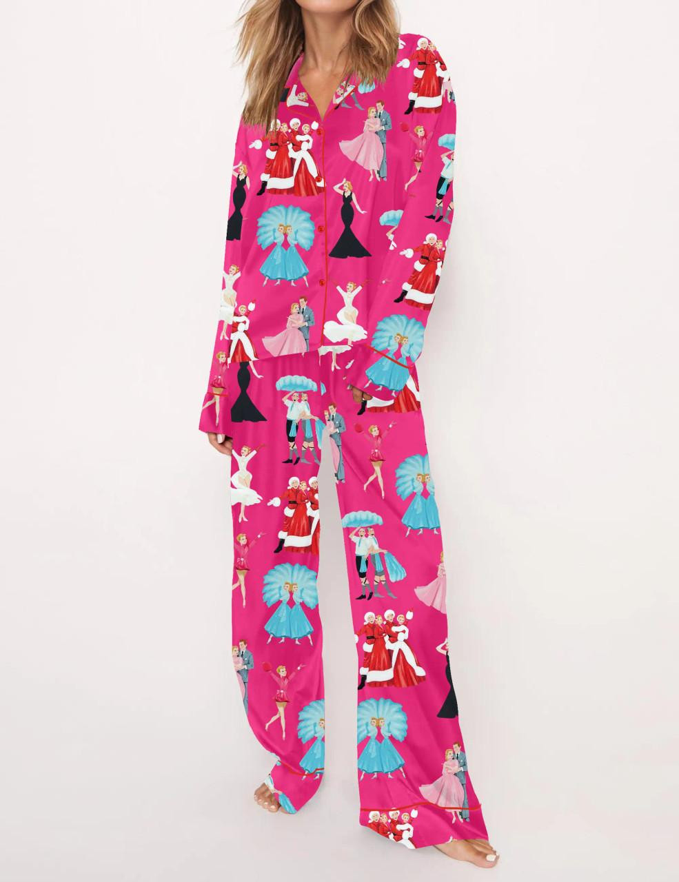 Christmas Satin Pajama Set