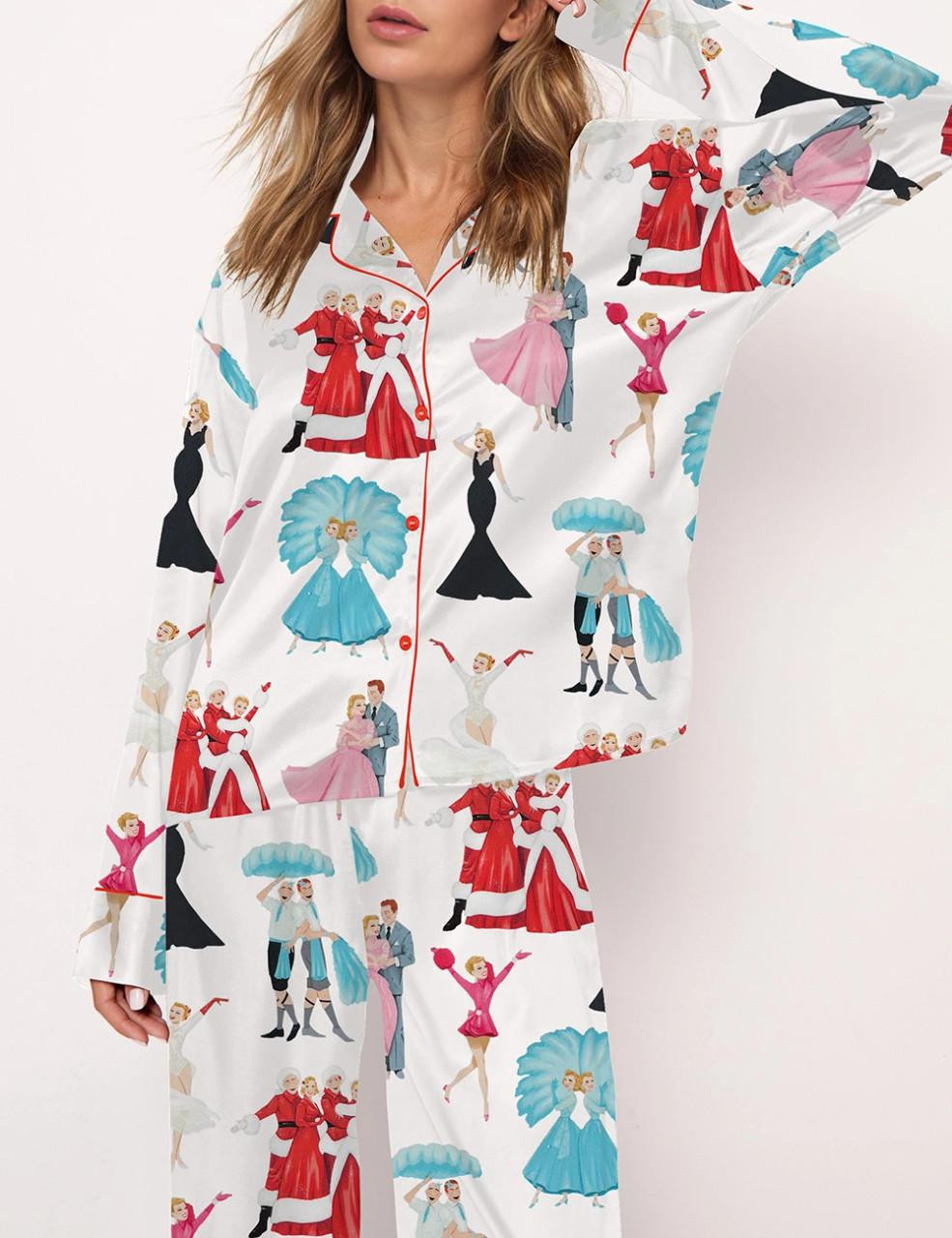 Christmas Satin Pajama Set