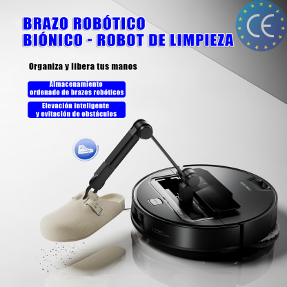 ES-Robot inteligente de barrido y fregado con brazo robótico biónico plegable de 5 ejes
