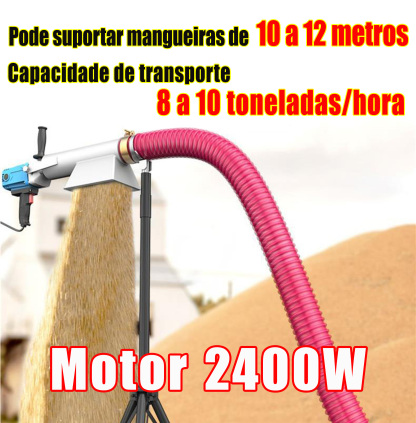 PT-Extrator de grãos de trigo elétrico espiral portátil/sugador de grãos/transportador/alimentador