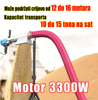HR1-Prijenosni spiralni električni ekstraktor pšenice/stroj za usisavanje žitarica/usisni stroj/transporter