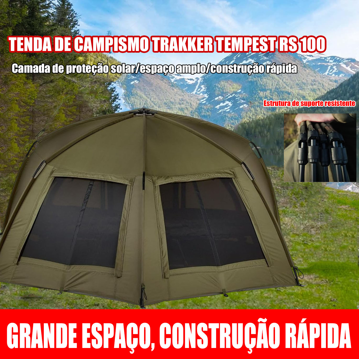 PT-Super prático! Tenda de campismo portátil totalmente automática para áreas exteriores