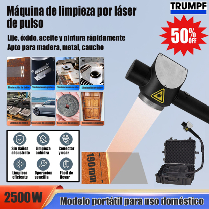 ES_Máquina de limpieza láser pulsado portátil para la eliminación de óxido, pintura, resina, suciedad grasienta, recubrimientos y chapados.