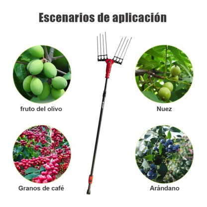 ES_Cosechadora portátil de aceitunas vibratoria con batería de iones de litio, máquina recolectora de fruta que sacude los árboles