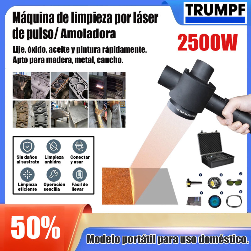 ES2-Máquina limpiadora láser pulsada portátil para óxido, pintura, resina, suciedad grasa, eliminación de revestimientos y recubrimientos.