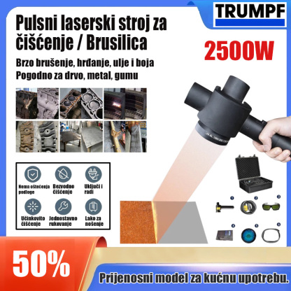 HR2-Ručni pulsni laserski stroj za čišćenje, koristi se za uklanjanje hrđe, boje, smole, ulja, premaza i galvanizacije