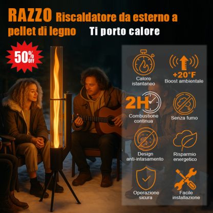 IT_Riscaldatore da patio a pellet di legno alimentato a razzo