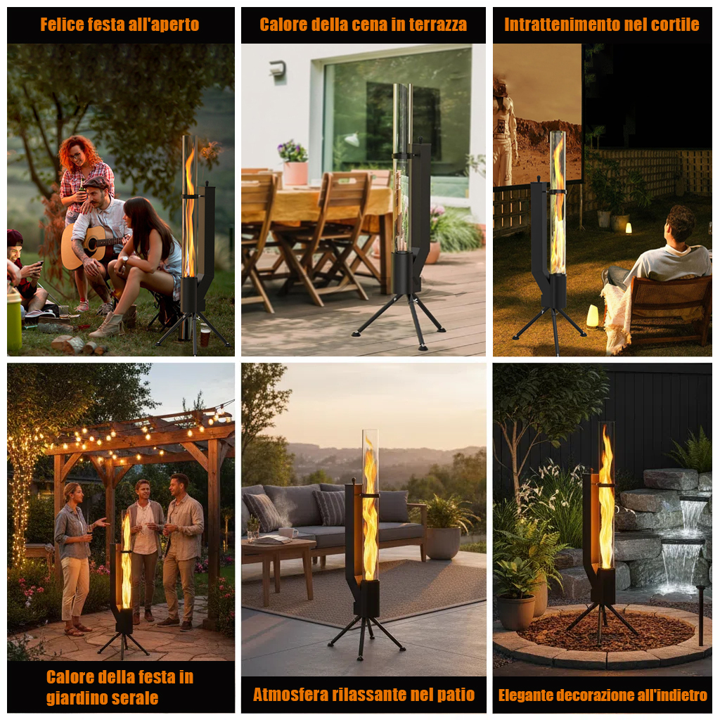 IT_Riscaldatore da patio a pellet di legno alimentato a razzo