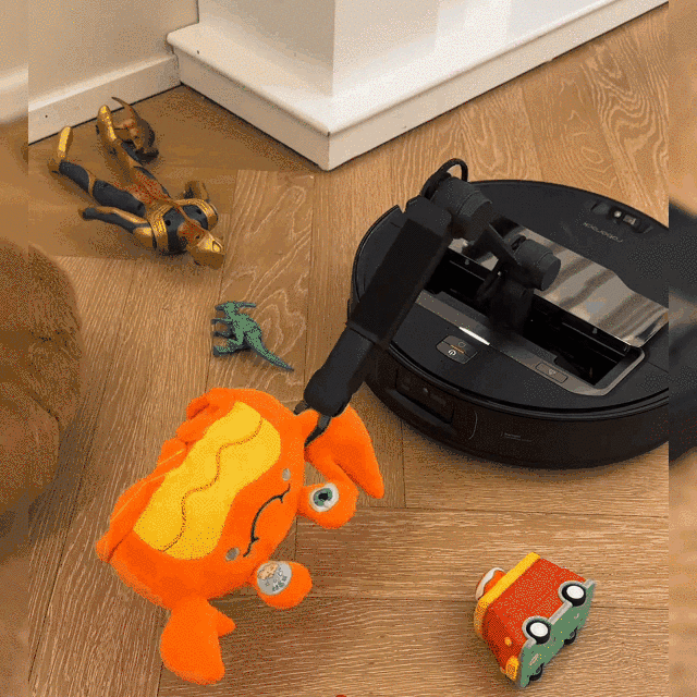 ES-Robot inteligente de barrido y fregado con brazo robótico biónico plegable de 5 ejes