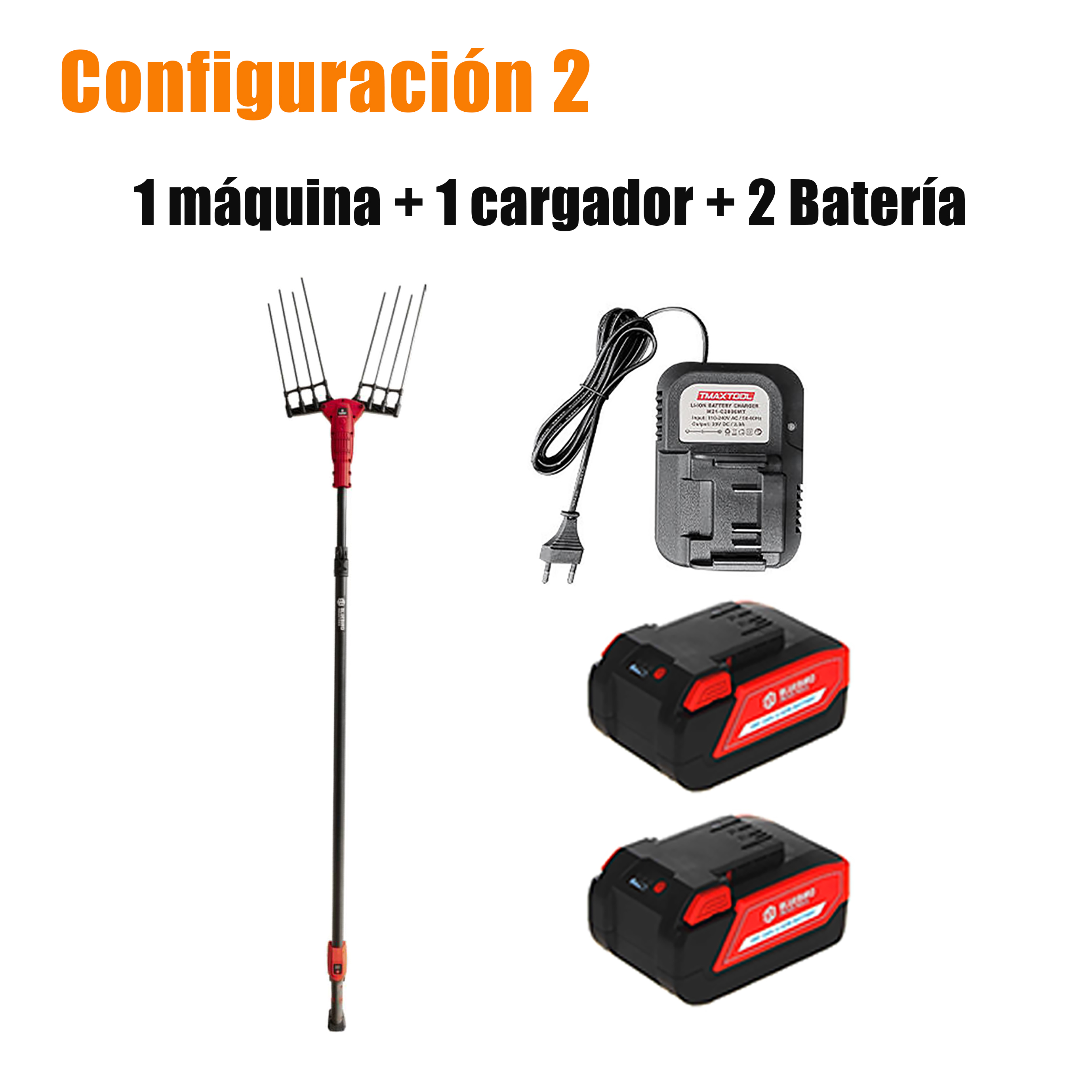 ES_Cosechadora portátil de aceitunas vibratoria con batería de iones de litio, máquina recolectora de fruta que sacude los árboles