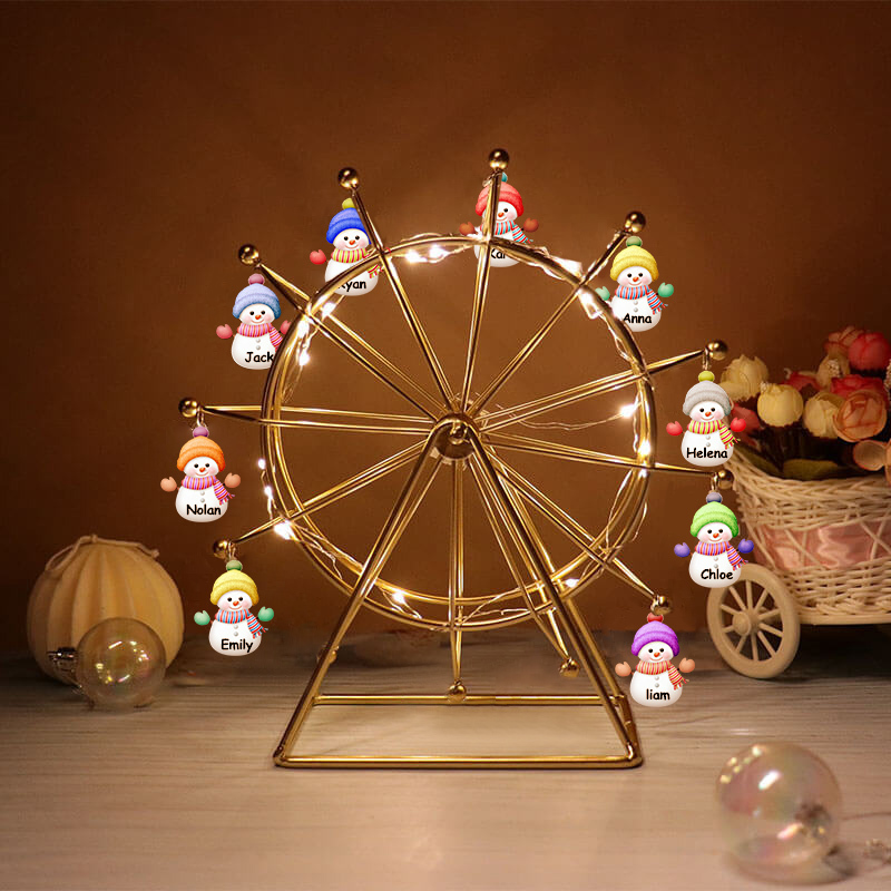 Christmas Gift Personalized ferris wheel snowman name