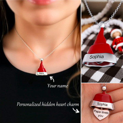 Christmas Gift Personalized Child's Name & paragraph Cartoon Necklace