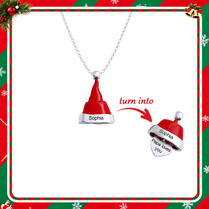 Christmas Gift Personalized Name Kids Custom Necklace