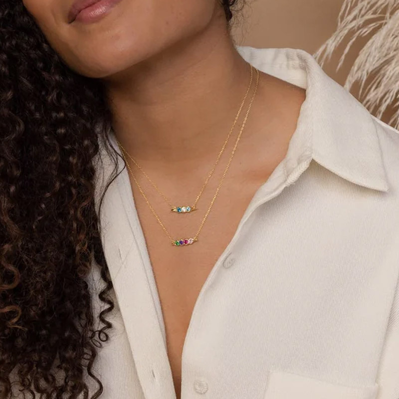 Peas in a Pod Birthstone Bracelets