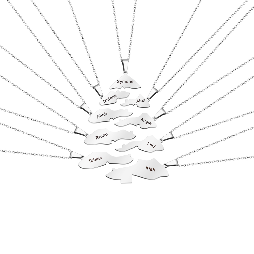 Christmas Gift Family/Sibling/BFF Gift Personalized Christmas Tree Puzzle Pieces Necklace