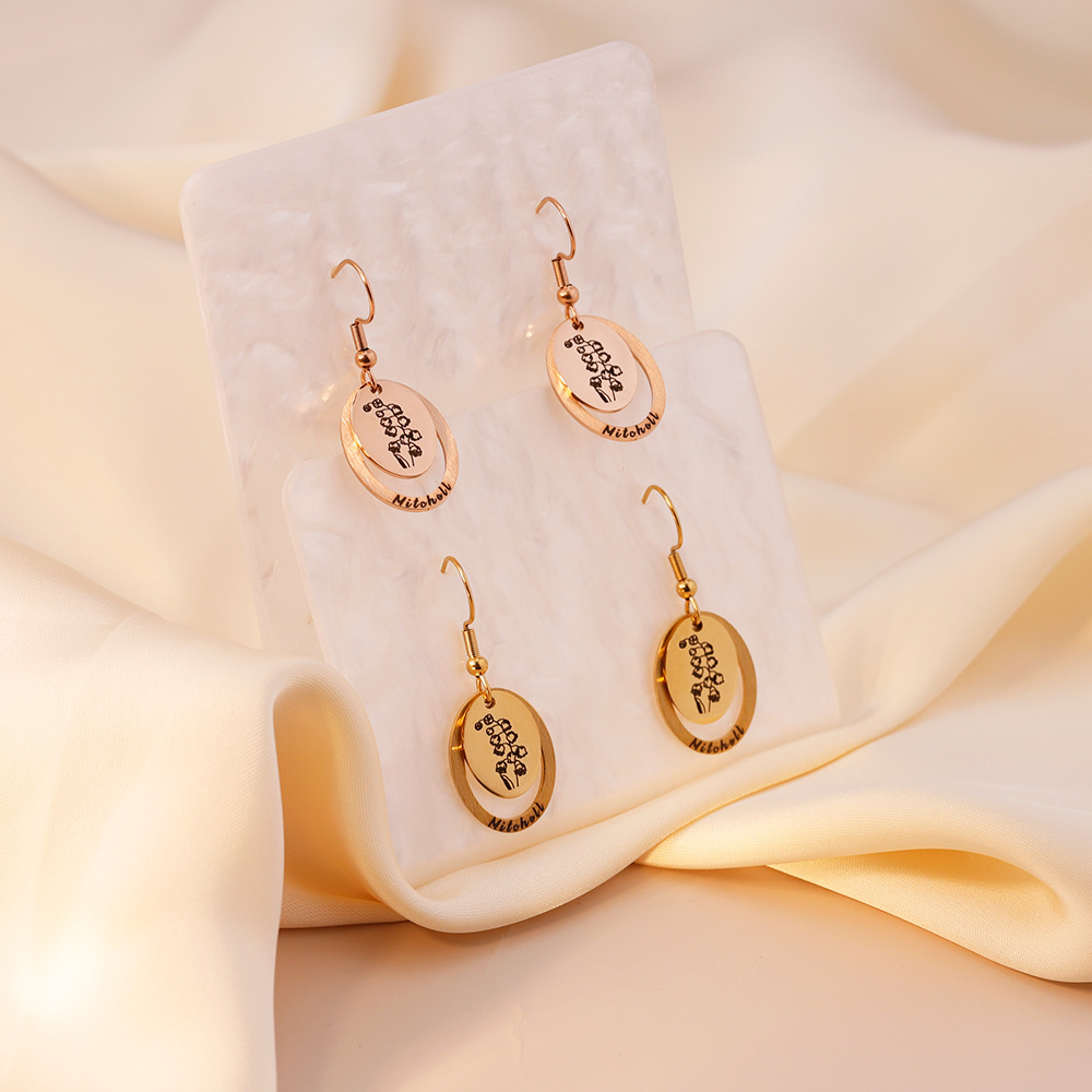 Mom's Gift Personalized Earrings Custom Family's Birth Flower Earrings