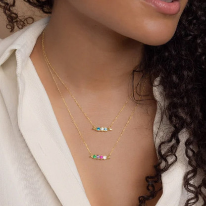 Peas in a Pod Birthstone Bracelets