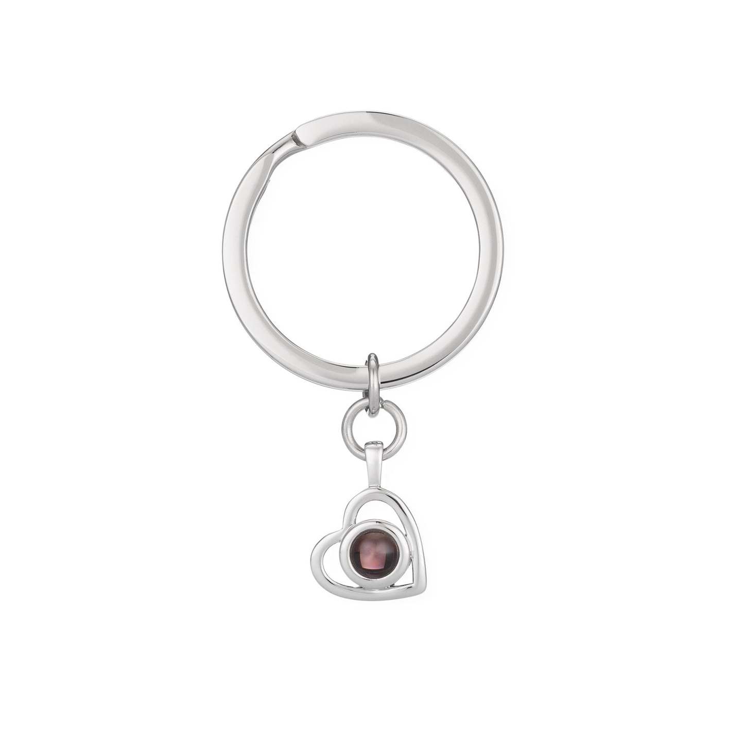 925 Sterling Silver Personalized Heart Photo Necklace