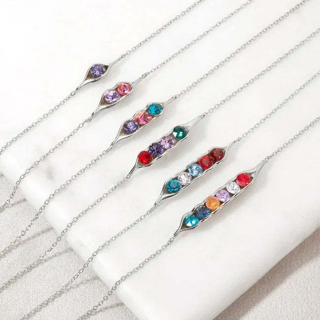 Peas in a Pod Birthstone Bracelets