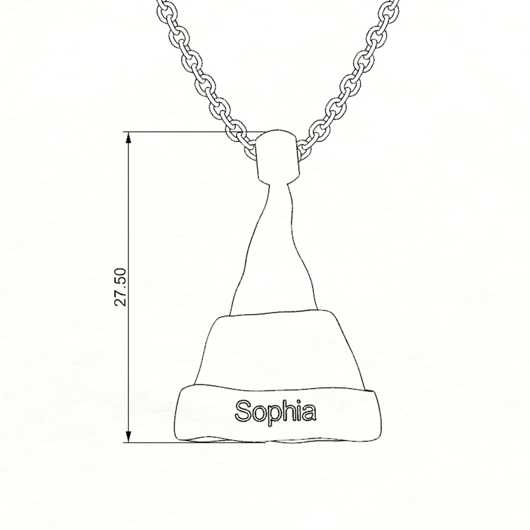 Christmas Gift Personalized Name Kids Custom Necklace