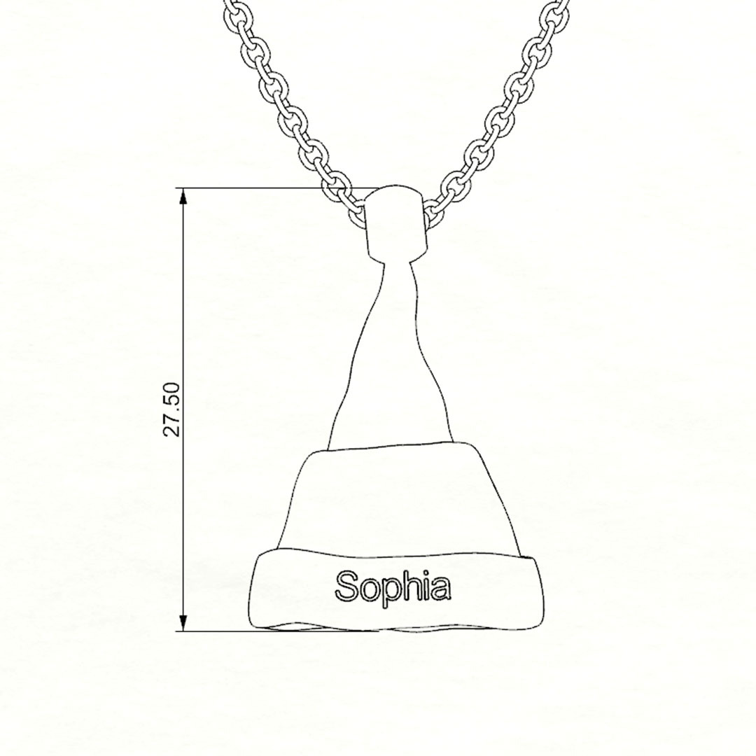 Christmas Gift Personalized Name Kids Custom Necklace