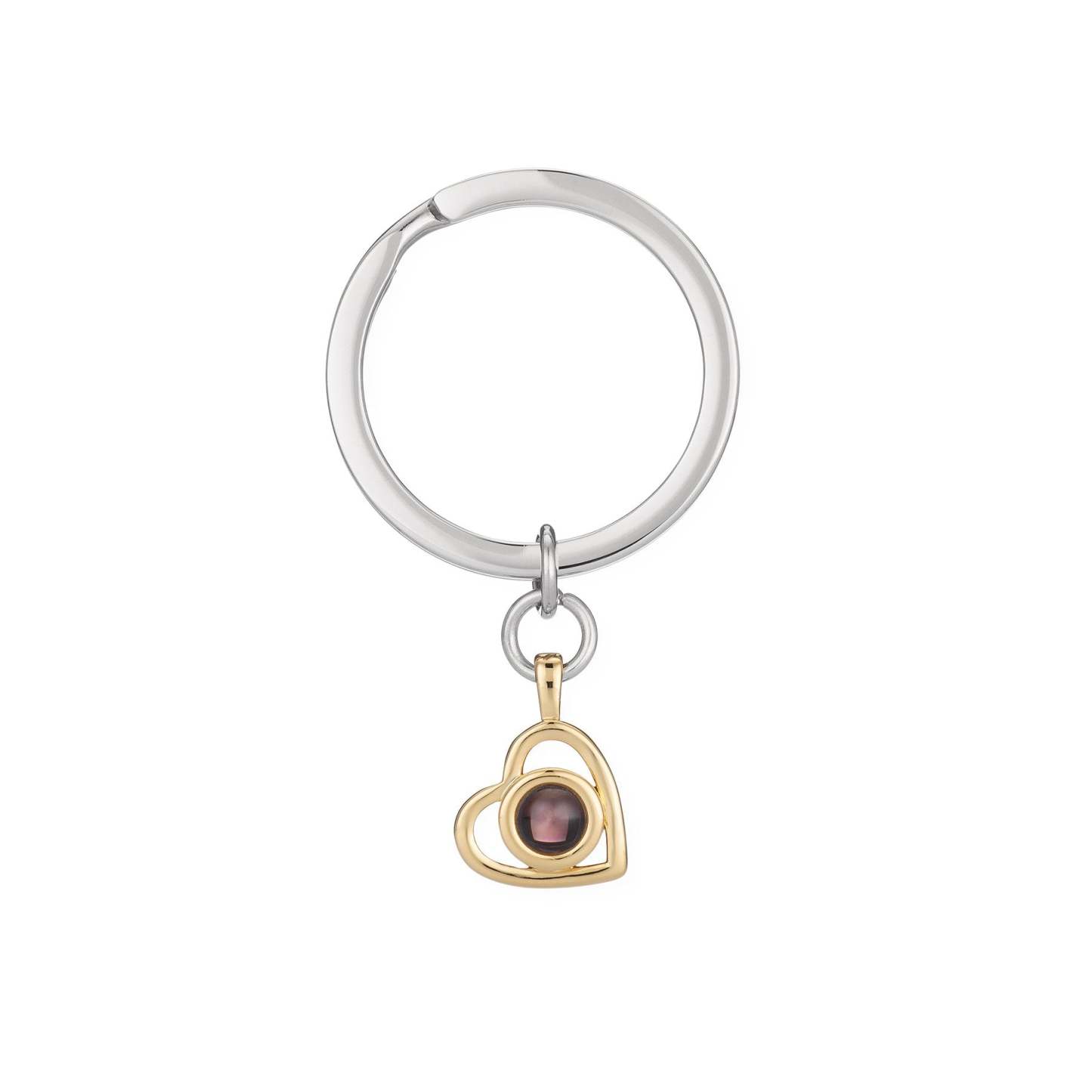 925 Sterling Silver Personalized Heart Photo Necklace