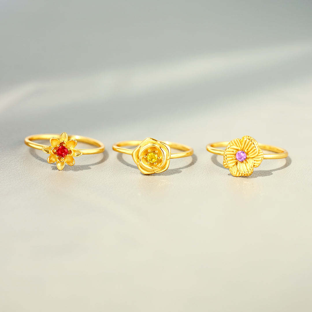 Birth Flower Ring