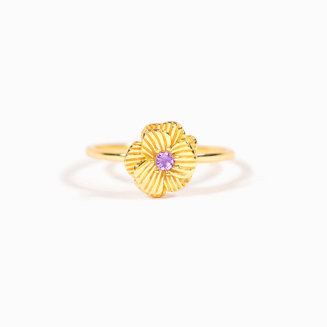 Birth Flower Ring