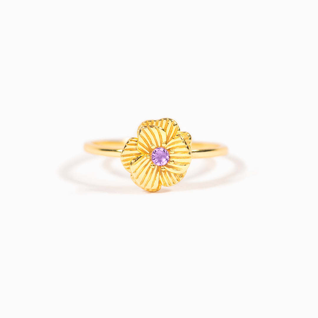 Birth Flower Ring