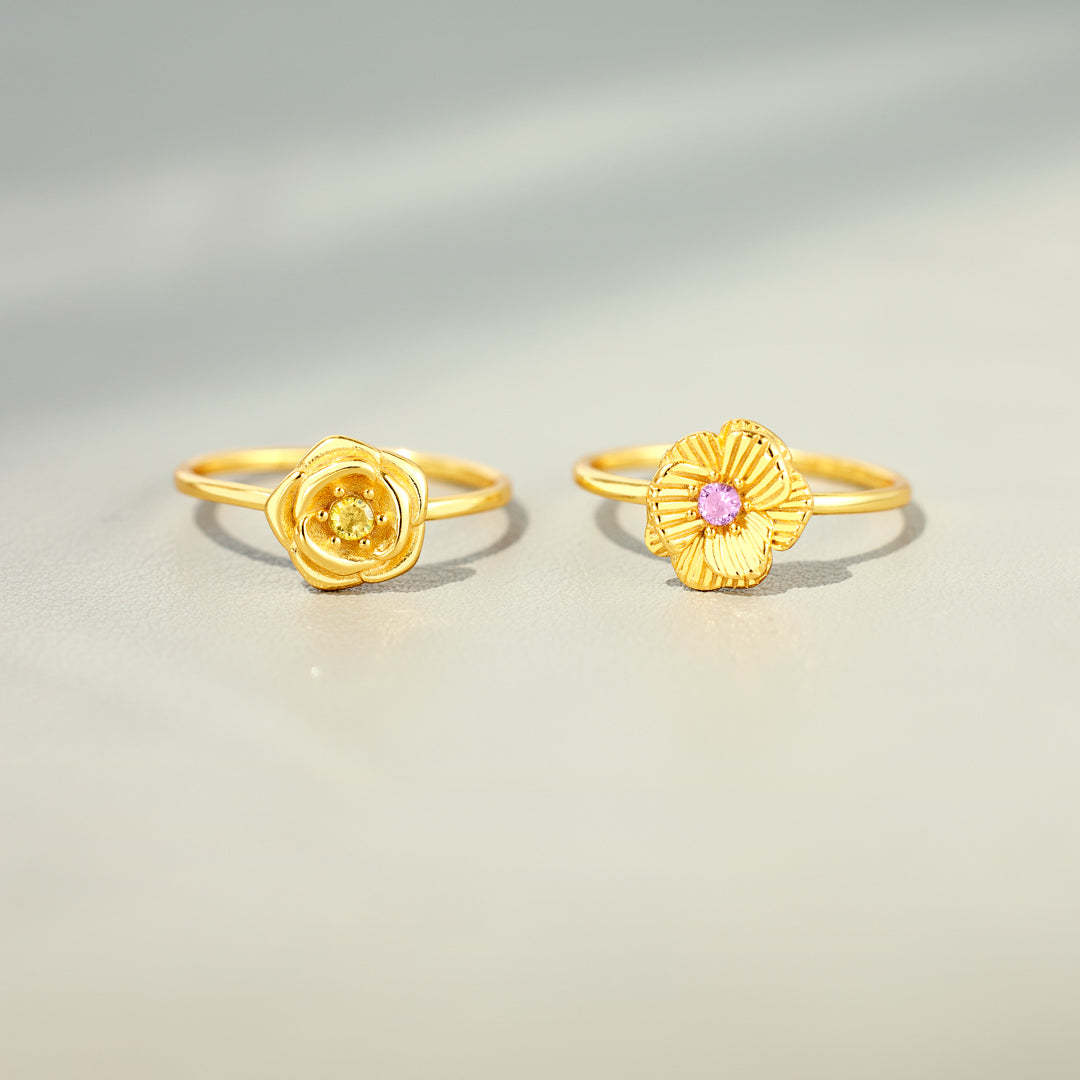Birth Flower Ring