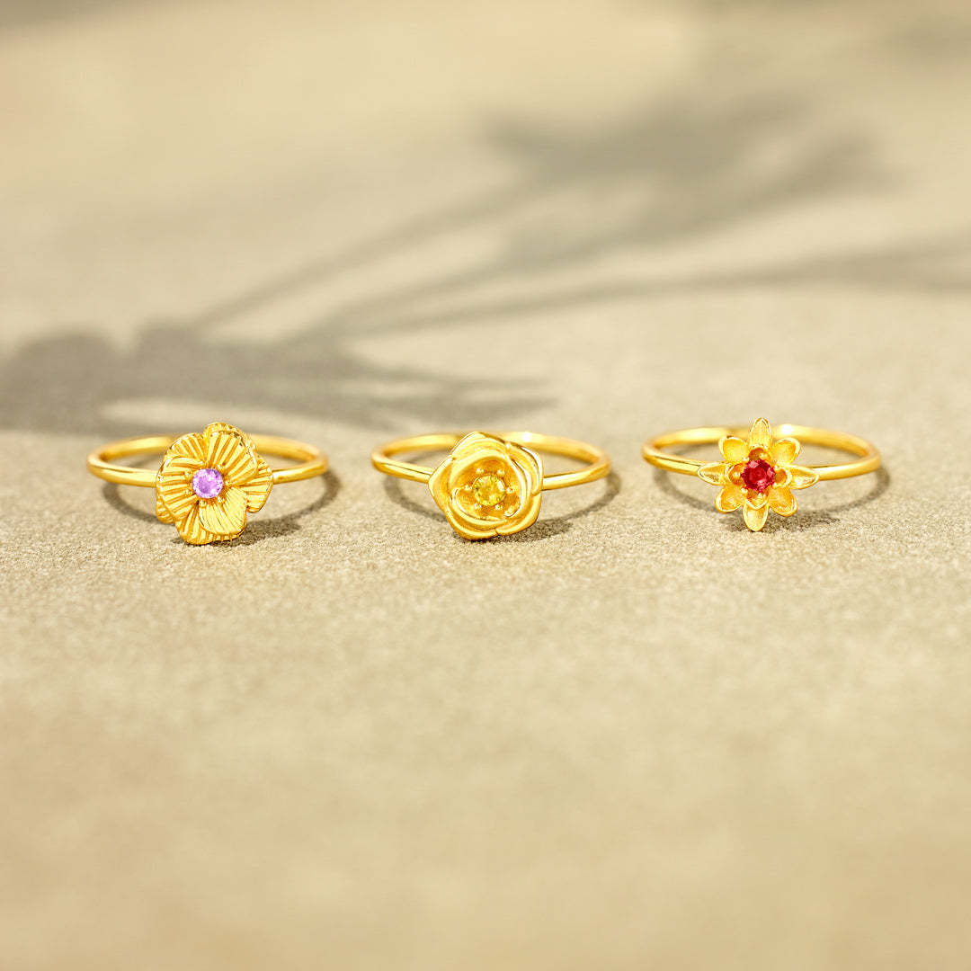 Birth Flower Ring