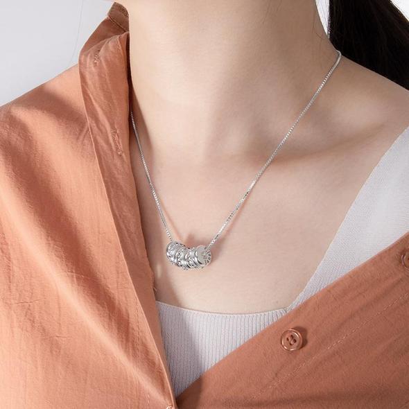 Diamond Family Engraved Pendant Personalized 2-8 Names Necklace