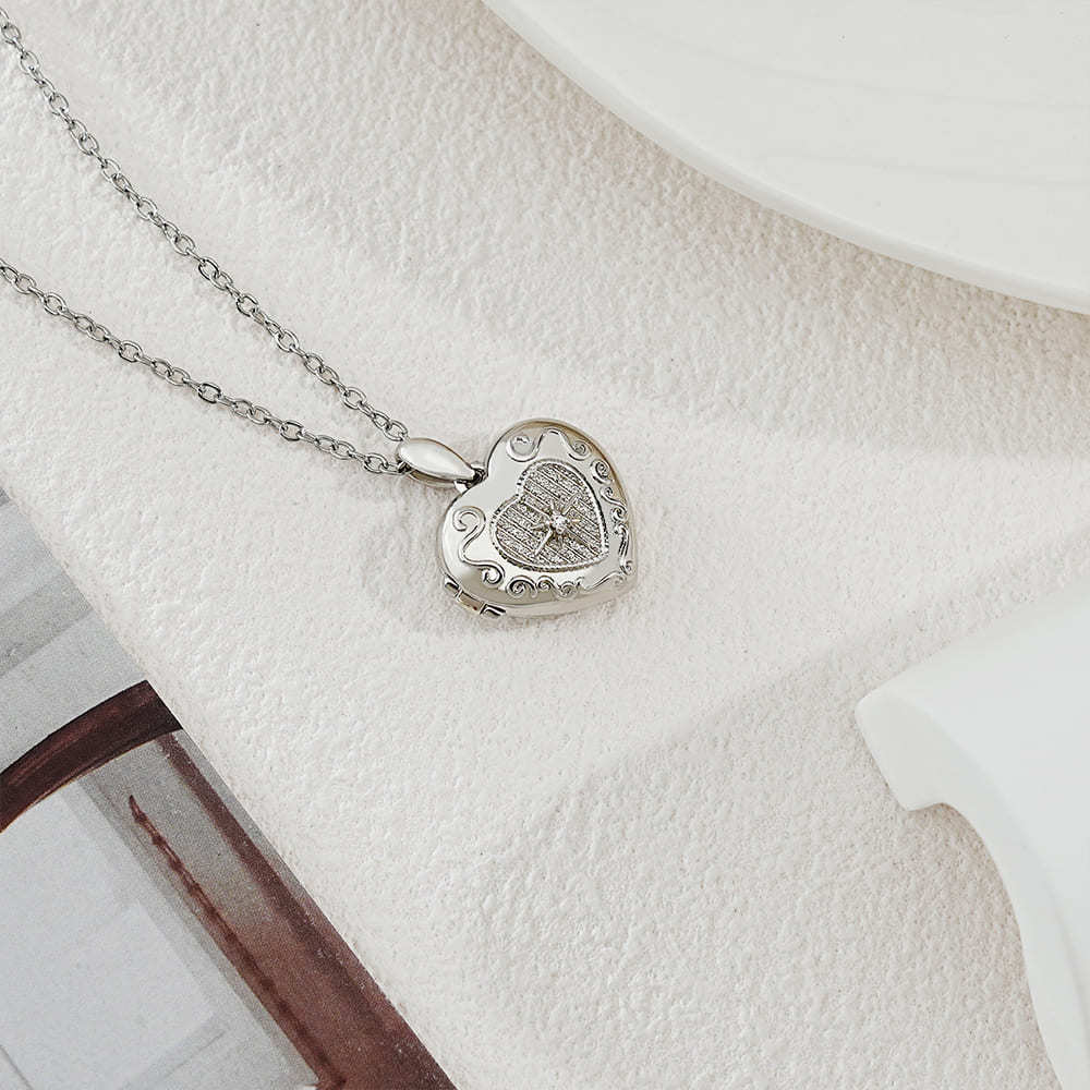 Eternal Memories 925 Silver Custom Photo Box Necklace