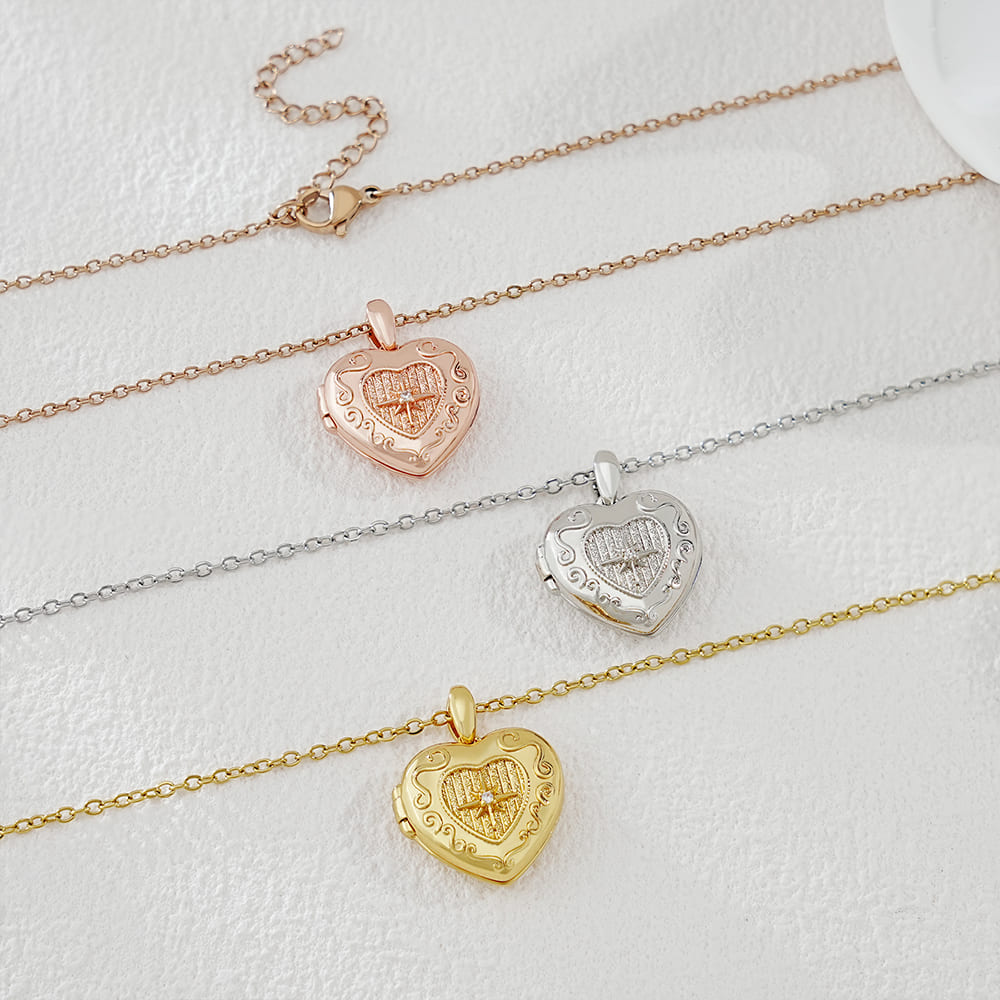 Eternal Memories 925 Silver Custom Photo Box Necklace