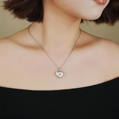 Eternal Memories 925 Silver Custom Photo Box Necklace