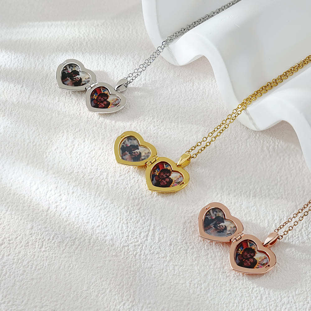 Eternal Memories 925 Silver Custom Photo Box Necklace