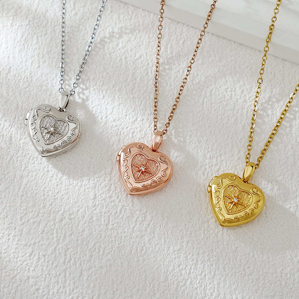 Eternal Memories 925 Silver Custom Photo Box Necklace