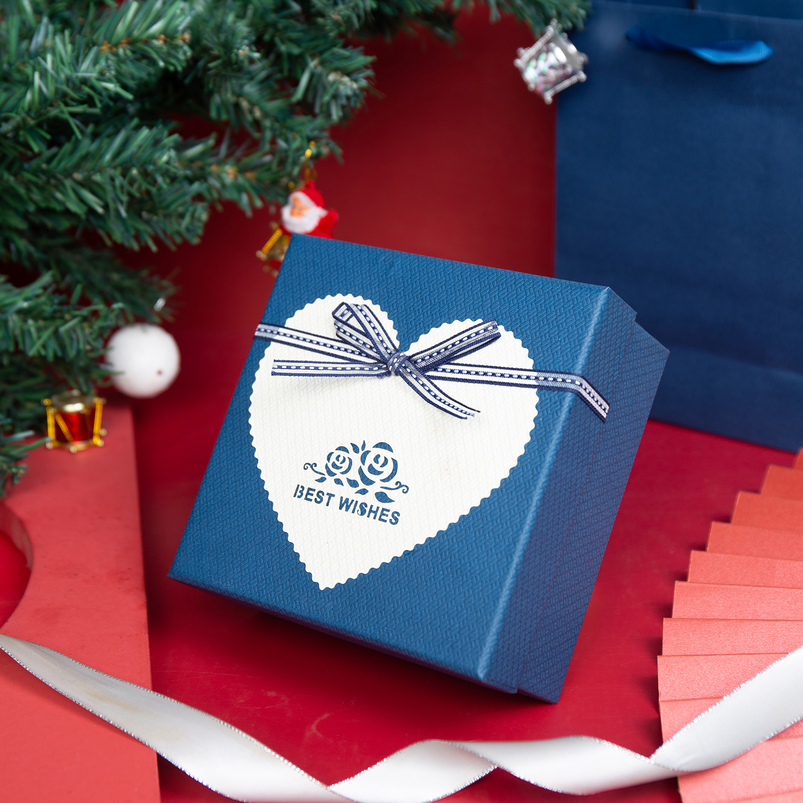 Exquisite Gift Box Blue Gift Packaging Jewelry Box