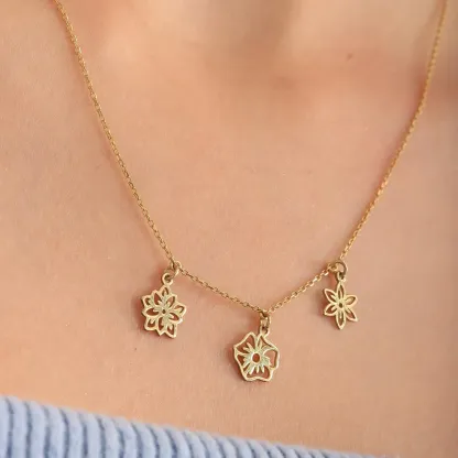 Mom's Personalized Gift Family's Birth Flower Necklace