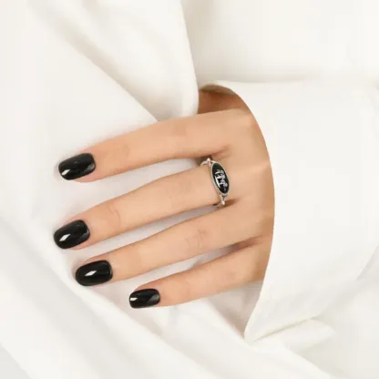 Mom's Gift Birth Flower Ring - No Rain No Flowers - Never Forget That Mom Raised Me