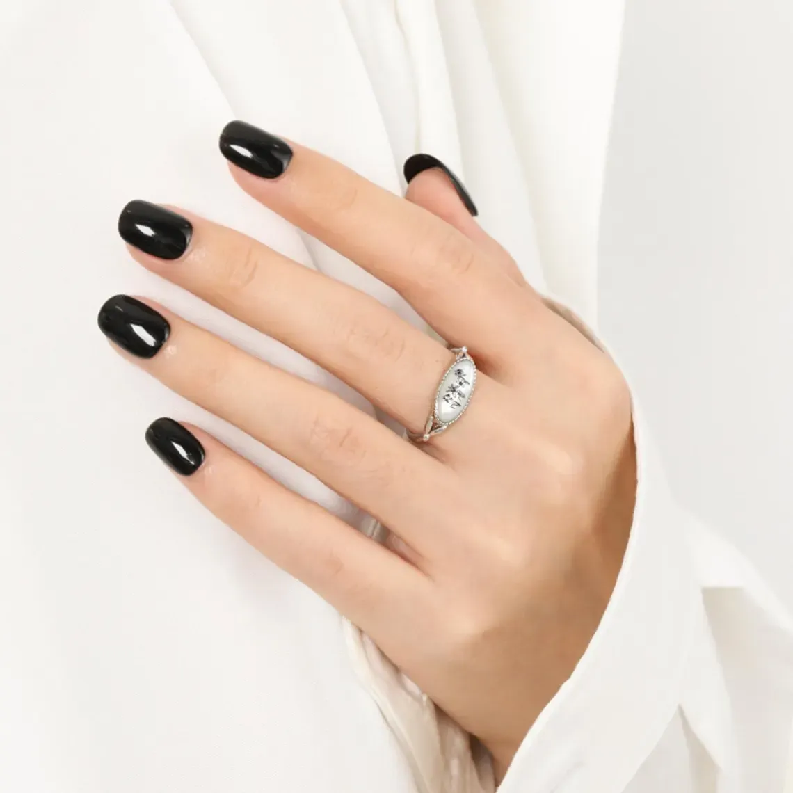 Mom's Gift Birth Flower Ring - No Rain No Flowers - Never Forget That Mom Raised Me