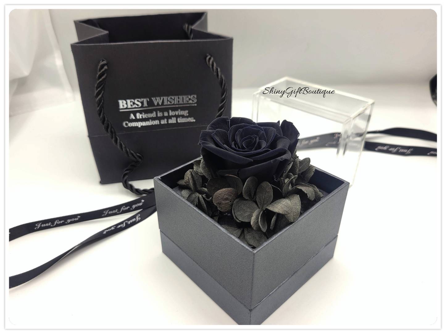 Preserved Roses with Jewelry Box