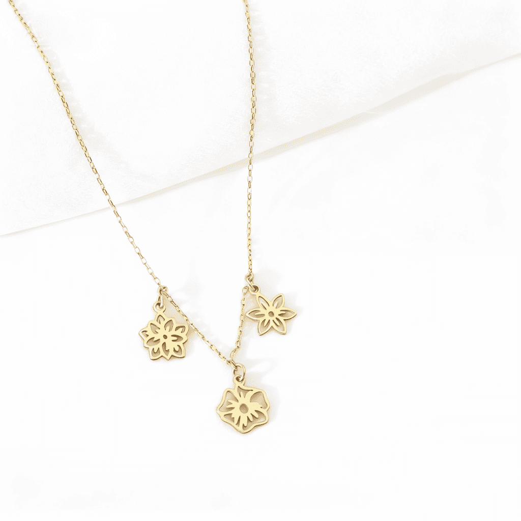 Mom's Personalized Gift Family's Birth Flower Necklace